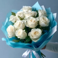 Белые розы &laquo;Тишина зимы&raquo; 0