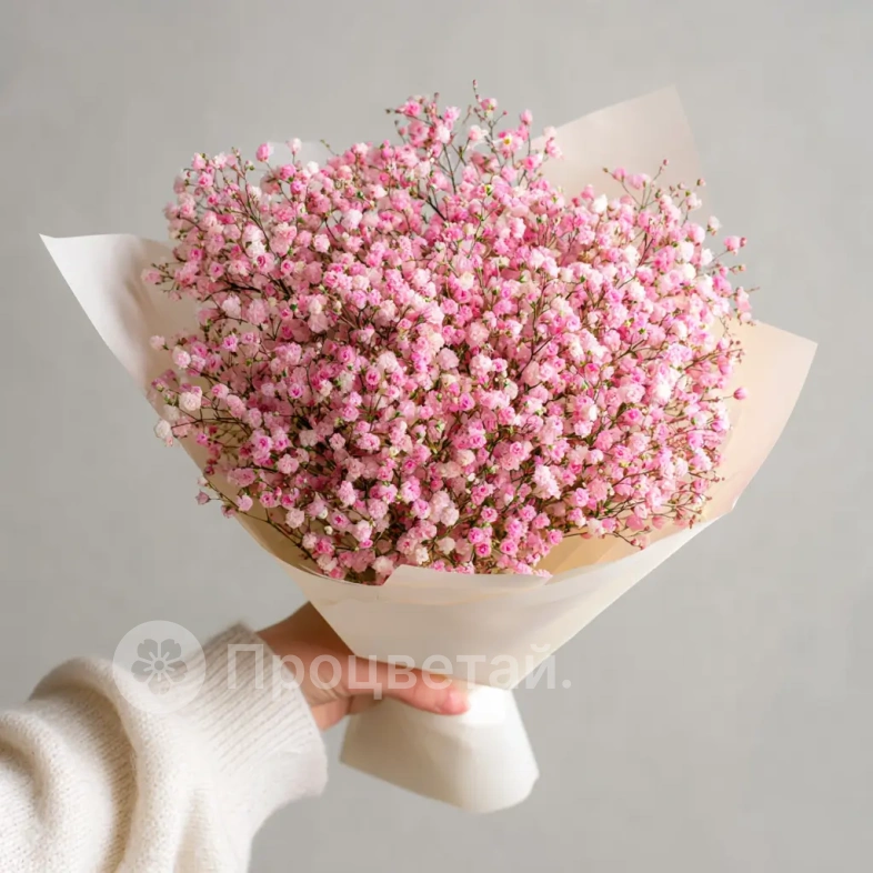 Монобукет из гипсофилы &laquo;Ажурный комплимент&raquo;