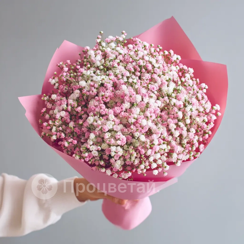 Монобукет из гипсофилы &laquo;Перламутровое облако&raquo;