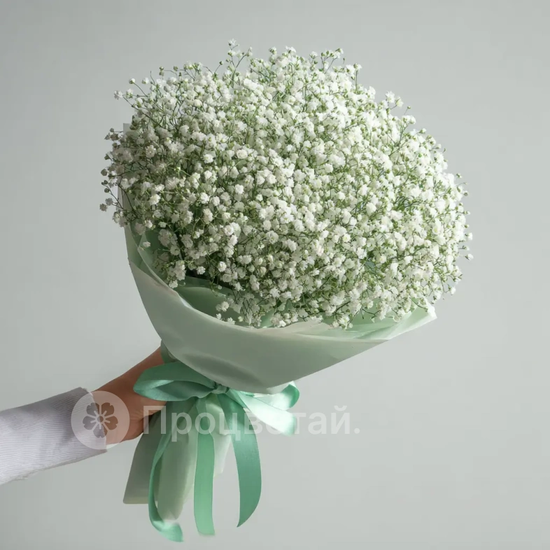 Монобукет из гипсофилы &laquo;Молочная вуаль&raquo;