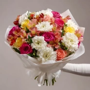 Букет с альстромериями &laquo;Взрыв цвета&raquo; 0