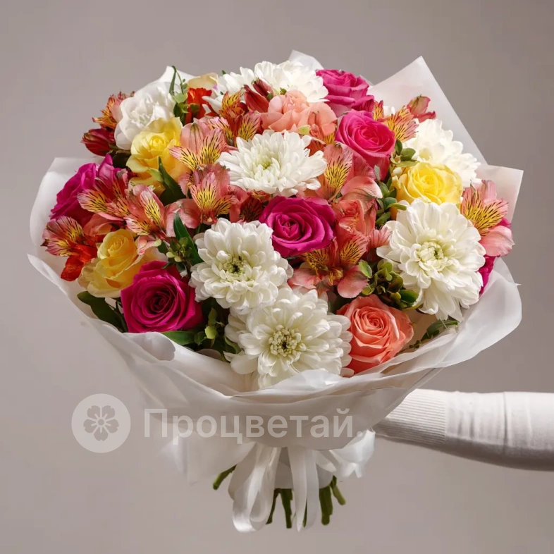 Букет с альстромериями &laquo;Взрыв цвета&raquo;