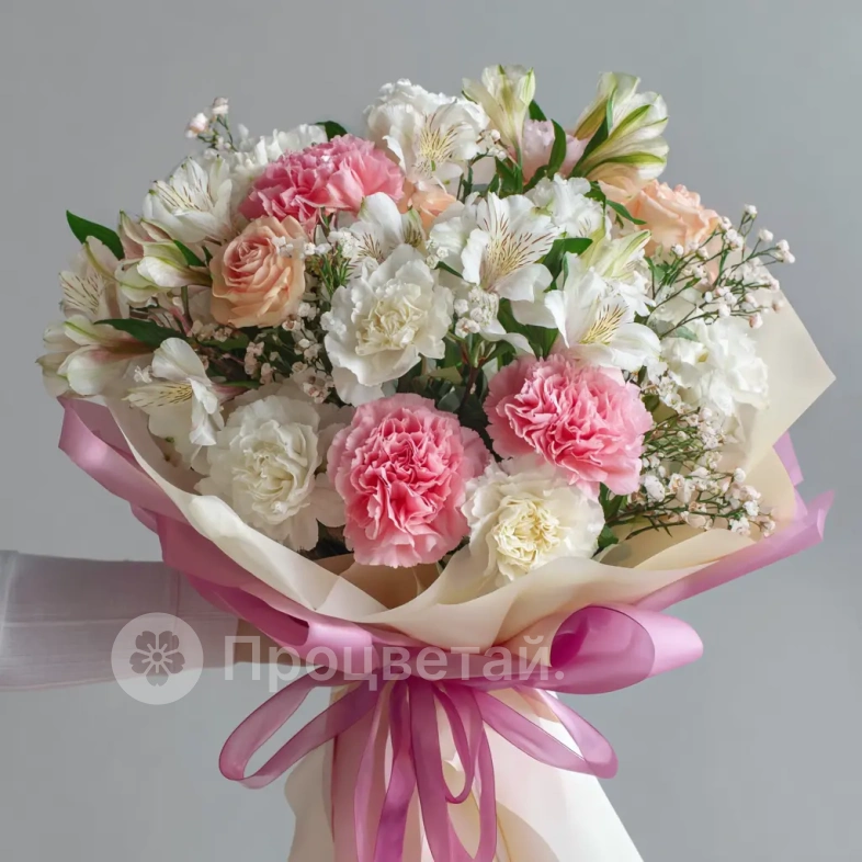 Букет с альстромериями &laquo;Игривое настроение&raquo;