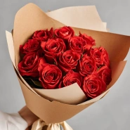 15 красных кенийских роз 0